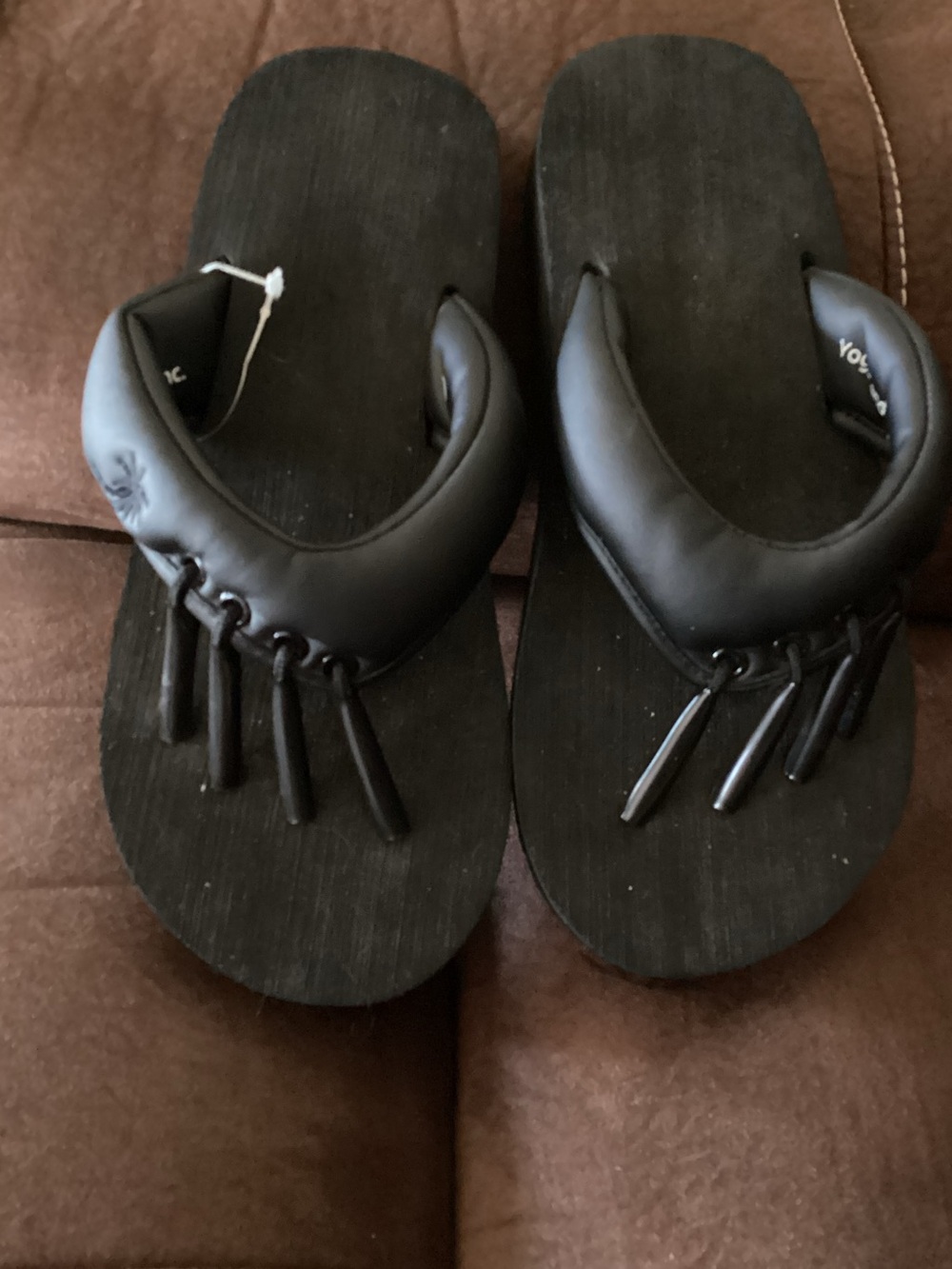NWOT-Yoga Sandals Originals Black Toe Separator Orthopedic Flops M 7/8
